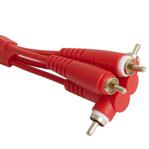 Аудиокабель UDG Set RCA Straight-RCA Angled Red 3m (U97005RD)